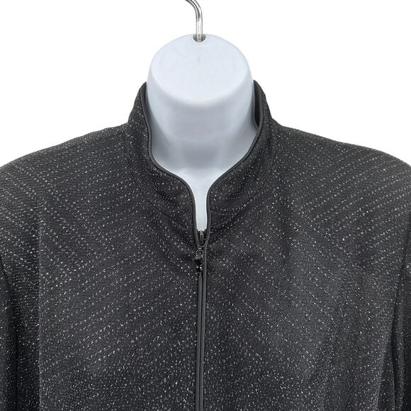 Alex Evenings VTG Jacket Black Sparkle 1X Sheer Formal Partywear Eveningwear - Picture 4 of 11